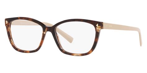 Prada PR 15ZV Rectangle Eyeglasses 